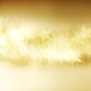 Golden star bokeh background clipart