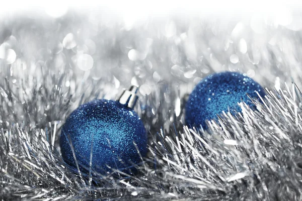 Blue christmas ball — Stock Photo, Image