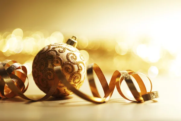 Goldene Weihnachtskarte — Stockfoto