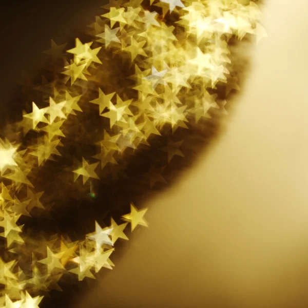 Goldener Stern Bokeh Hintergrund — Stockfoto