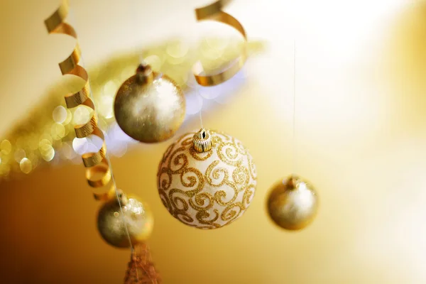 Natal dourado — Fotografia de Stock