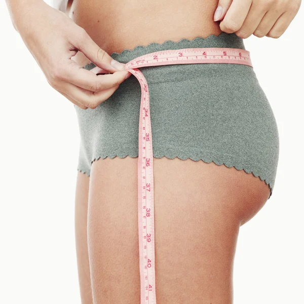Medição da cintura — Fotografia de Stock
