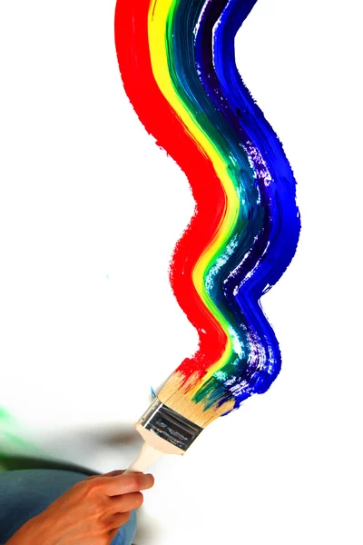 Rainbow paint — Stock Photo, Image