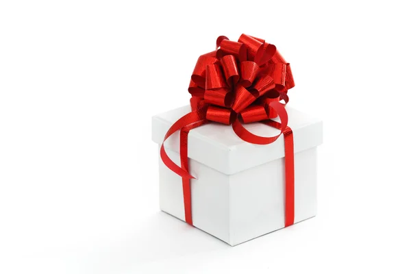 White christmas gift — Stock Photo, Image