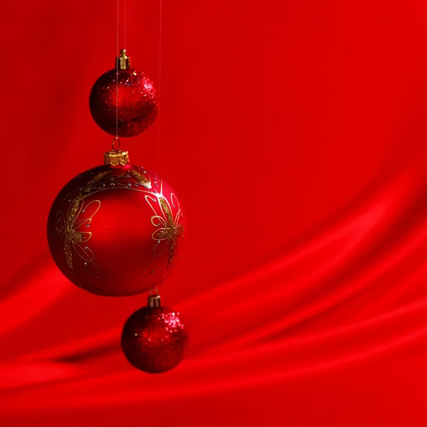 Boule de Noël rouge — Photo