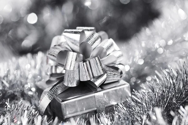 Srebrny kartki świąteczne — Zdjęcie stockowe