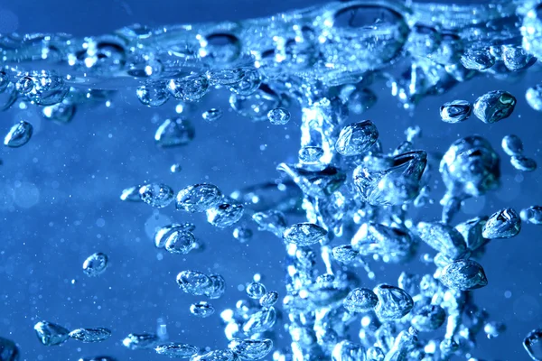 Bolle d'acqua blu — Foto Stock
