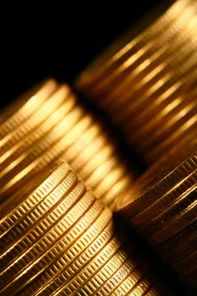 Golden coins Stock Photo