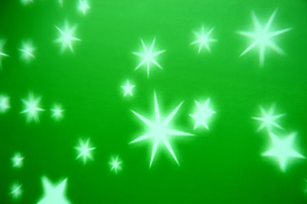 緑の星の背景 — ストック写真