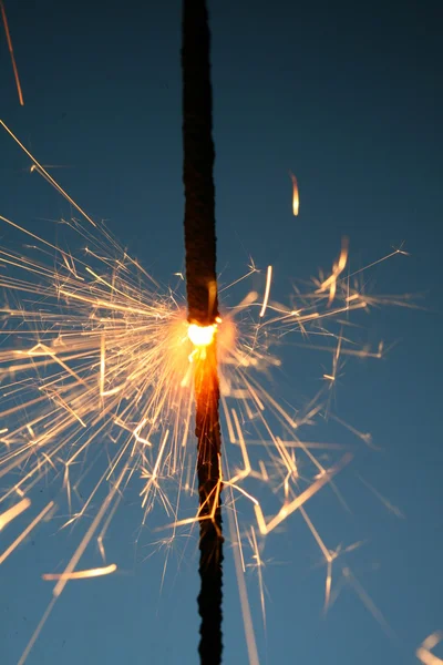 Sparkler fire — Stock Photo, Image