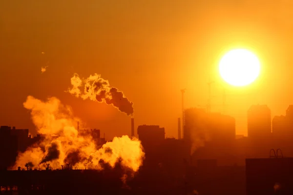 Утренние выбросы — стоковое фото