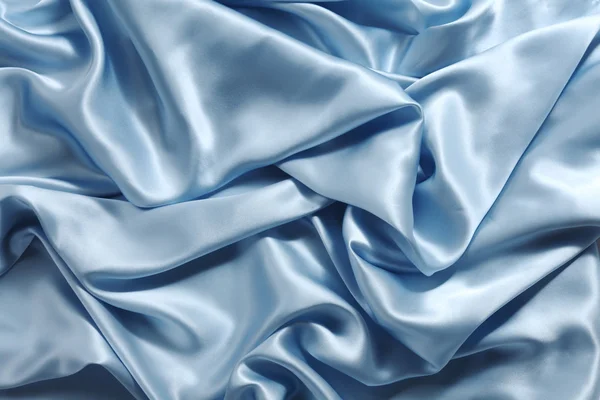 Sfondo di seta blu — Foto Stock