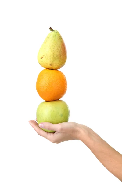 Pila di frutta — Foto Stock