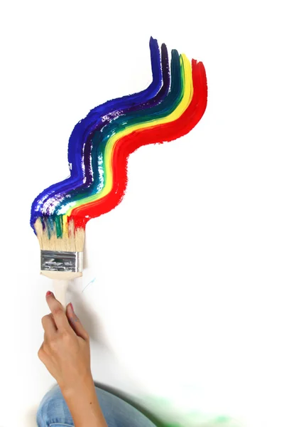 Tinta arco-íris — Fotografia de Stock