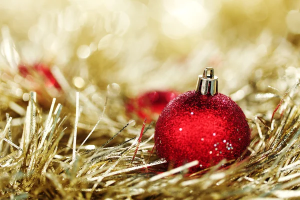 Red christmas ball — Stock Photo, Image