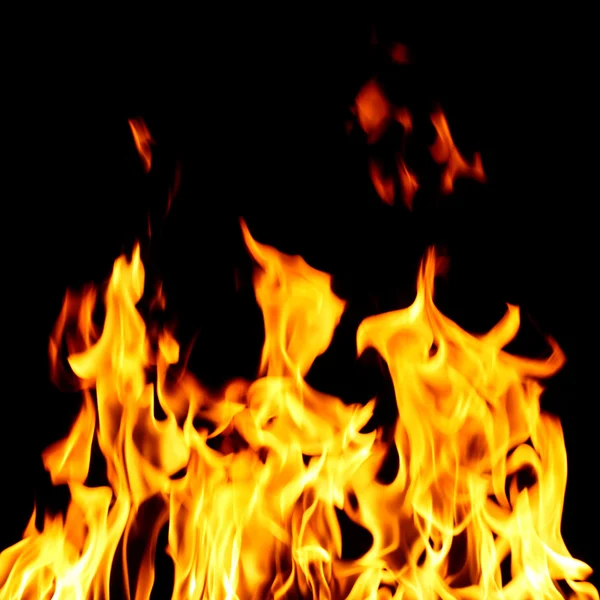 Plamen ohně zblízka — Stock fotografie