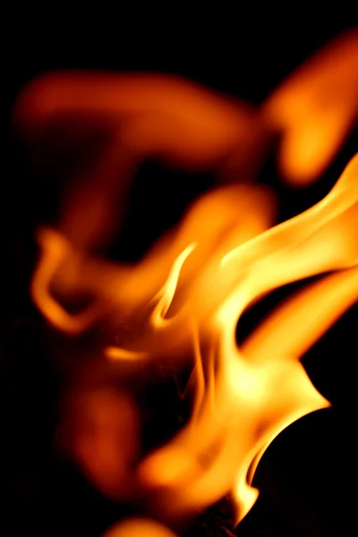 Plamen ohně zblízka — Stock fotografie