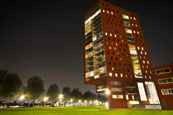 Rotterdam vista notturna — Foto Stock