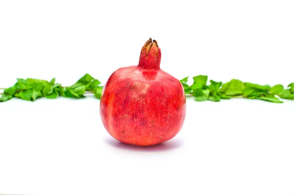 Pomegranate on white background — Stock Photo, Image