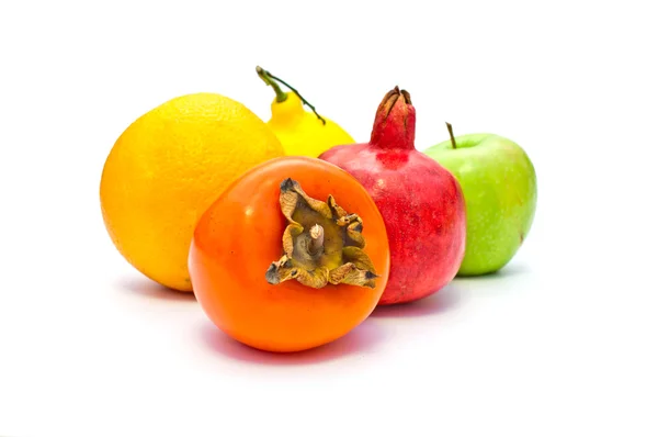 Some fruit on a white background — Stock Photo, Image