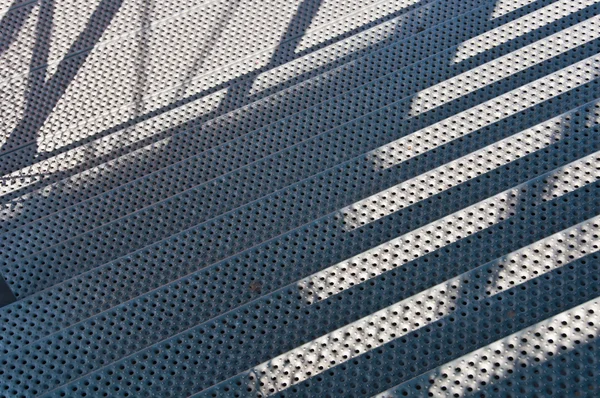 Contemporary metal stairs — Stock Photo, Image