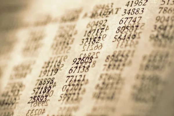 Koden för nummer — Stockfoto