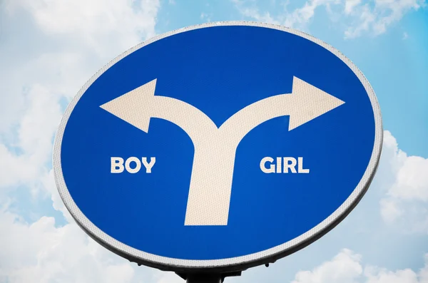 Boy and Girl sign — Stock Photo, Image