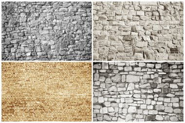 Bricks and blocks - textures clipart