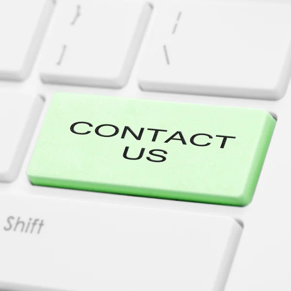 Contact us keyboard button — Stock Photo, Image
