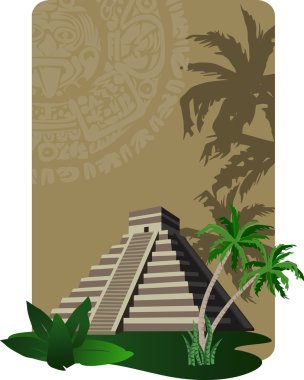 Mayan Pyramid clipart