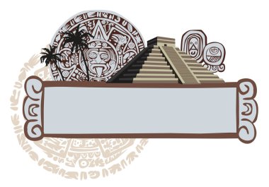 Mayan Pyramid clipart