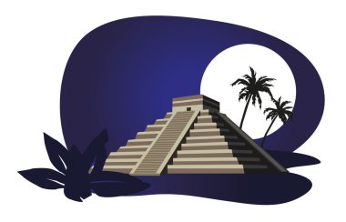 Mayan Pyramid clipart