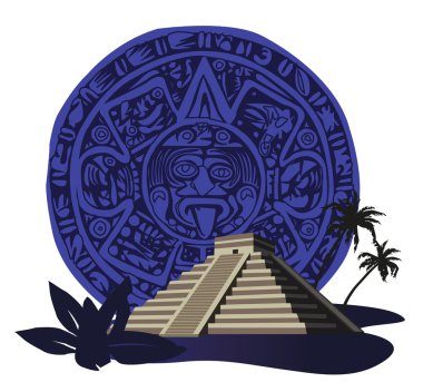 Mayan Pyramid clipart