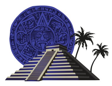 Mayan Pyramid clipart