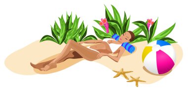 On The Beach clipart