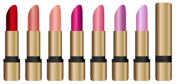 Lipstick Set — Stock Vector