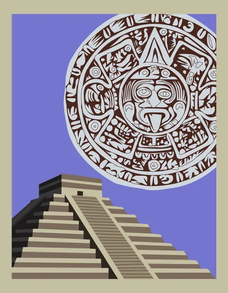 Mayapyramide — Stockvektor