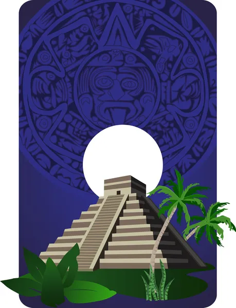 Piramide Maya — Vettoriale Stock