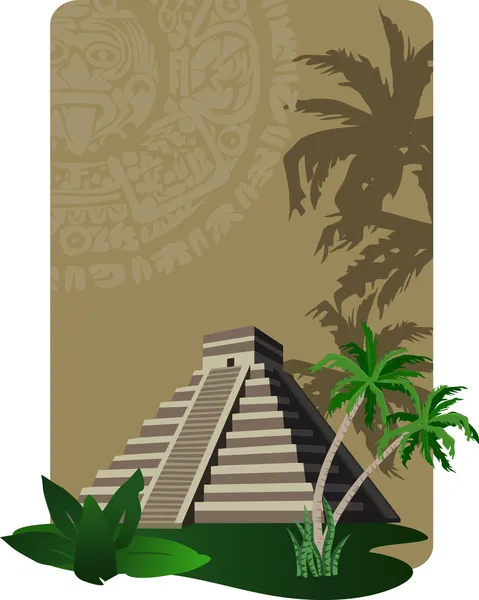 Pirâmide Maia — Vetor de Stock