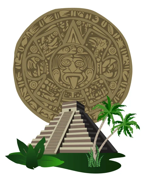 Maya pyramid — Stock vektor