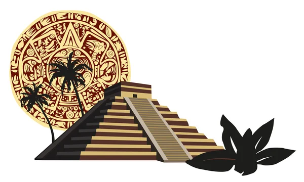 Piramide Maya — Vettoriale Stock