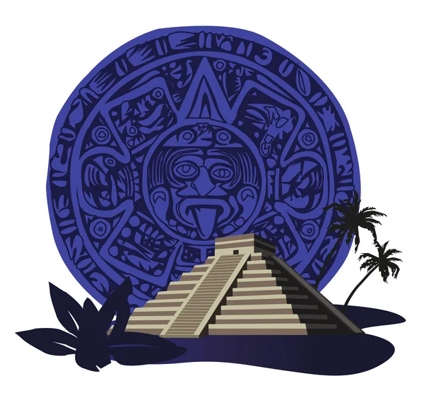 Mayan Pyramid — Stock Vector