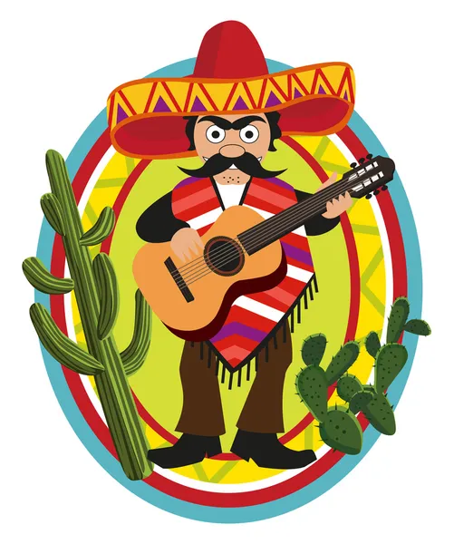 Músico mexicano —  Vetores de Stock