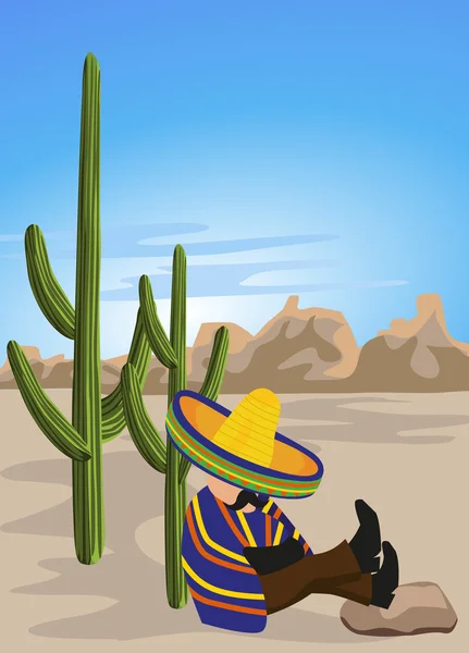 Mexican napping — Stock Vector