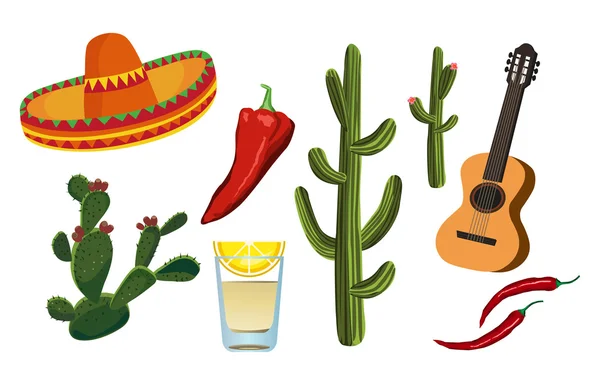 Symboles mexicains — Image vectorielle