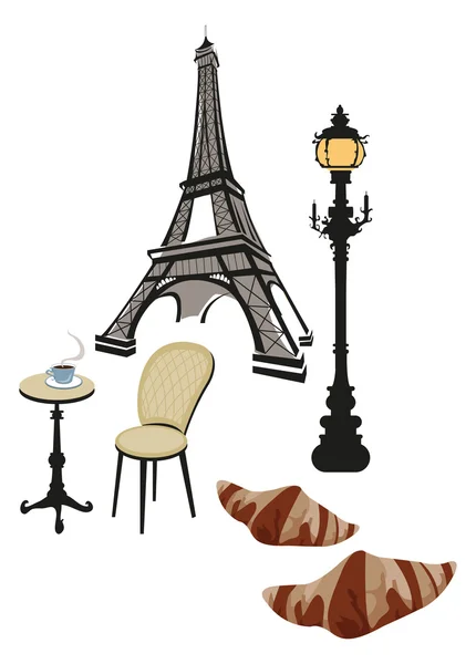 Symboles de Paris — Image vectorielle