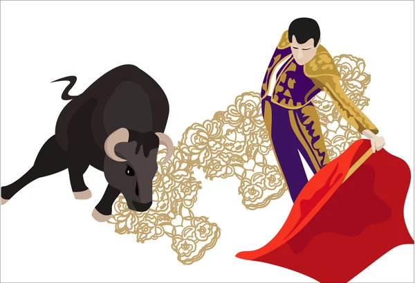 Bullfighting — Stock Vector