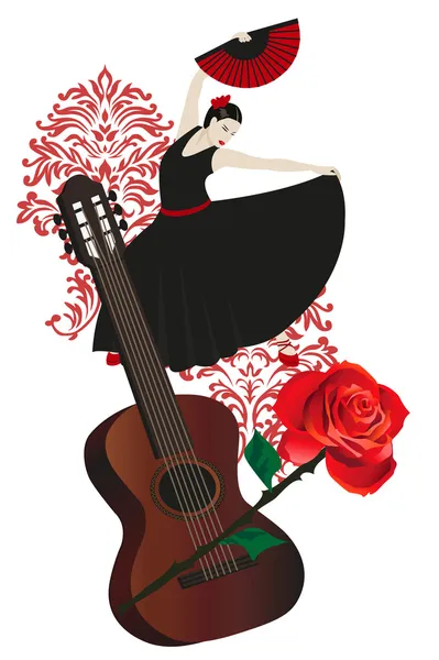 Flamenco — Vetor de Stock