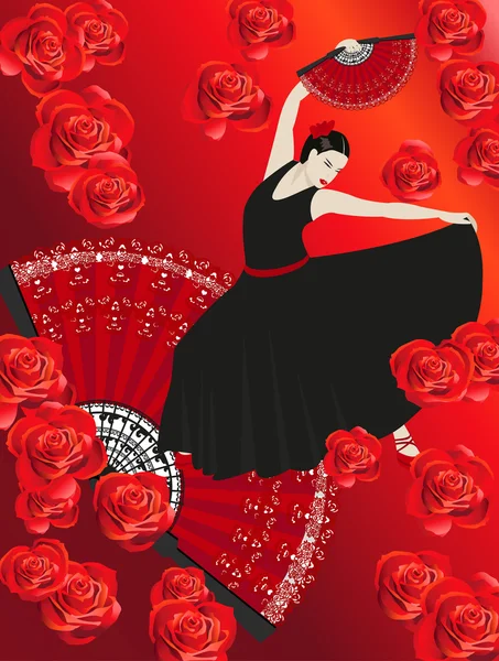 Flamenco — Vector de stock