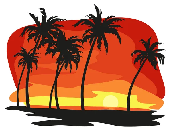 Vacation in the Tropics — Stock Vector